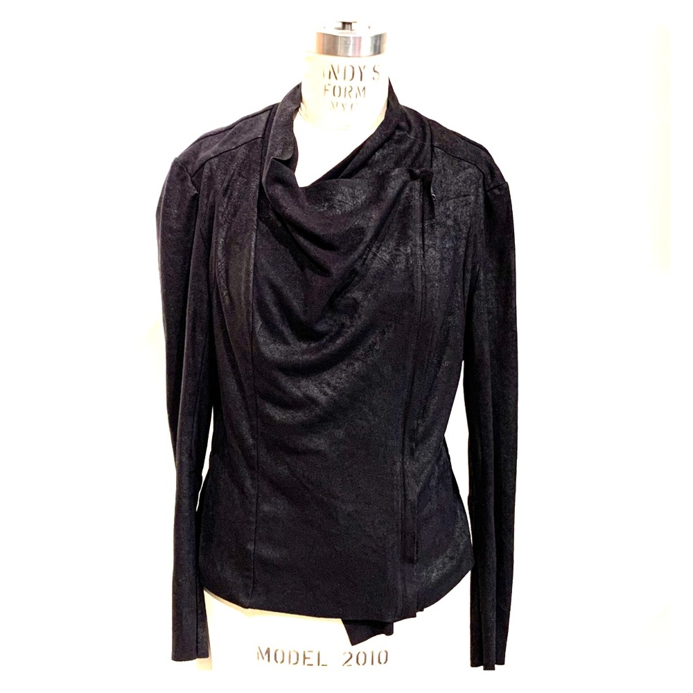 BNCI Black Asymmetrical Zip Light Motor Jacket